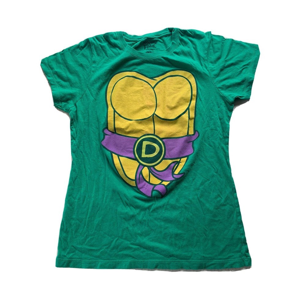 VTG Nickelodeon 2014 T‎ Shirt Teenage Mutant Ninja Turtles Donatello Youth Large